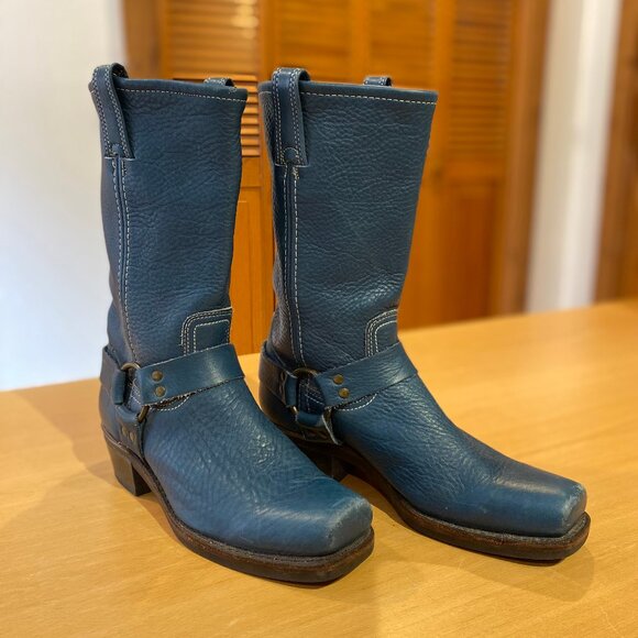 Frye Harness 12R Boot Teal Size 10 - Picture 2 of 8